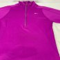 Nike Womens Dri-Fit Running Pullover Hoodie Half-Zip Size Small Purple