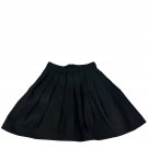 Halston Heritage Womens Black Pleated Skirt Size 8 Silk Blend Fit Flare Elegant Halston Heritage Womens Black Pleated Skirt Size 8 Silk Blend Fit Flare Elegant