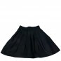Halston Heritage Womens Black Pleated Skirt Size 8 Silk Blend Fit Flare Elegant