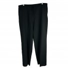 Eileen Fisher Womens Petite Black Pants Italian Fabric Size PL