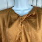 Nine West Womens Sleeveless Top L Copper Brown Twist Front Lightweight