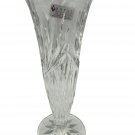 Royal Irish Crystal 24% Lead Crystal Vase Czech Republic Elegant Fluted Clear