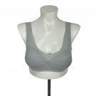 Seamless Gray Padded Wireless Bra Size L Soft Comfortable Knit Fabric Seamless Gray Padded Wireless Bra Size L Soft Comfortable Knit Fabric