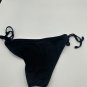 H&M Womens Black Bikini Bottoms Sequined Accent Size XS Adjustable Ties Swimwear