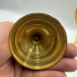 Brass Twisted Spiral Taper Candle Holders Set Of 3 Decorative Pieces