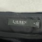 Lauren Ralph Lauren Womens Black One Shoulder Dress Size 14 Velvet Trim Elegant
