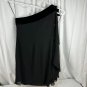 Lauren Ralph Lauren Womens Black One Shoulder Dress Size 14 Velvet Trim Elegant