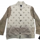 Doggy Style By Snoop Dogg Mens Varsity Jacket L Tan Patterned Design