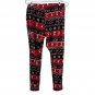 No Boundaries XL Red Black Penguin Ho Ho Ho Pattern Christmas Leggings