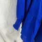 Krisa Womens Blue Long Sleeve Mock Neck Tiered Mini Dress Size S Polyester USA