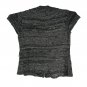 Cato Womens Black/Gray Knit Sweater Vest XL Cap Sleeve Lightweight Acrylic/Nylon