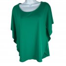 Notations Womens Green Embellished Back Scoop Neck Blouse Size M Stretchy Notations Womens Green Embellished Back Scoop Neck Blouse Size M Stretchy