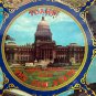 Idaho State Capitol Collectible Souvenir Plate 9&acirc;�� Metal The Gem State