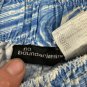 No Boundaries Blue Wave Print Elastic Waist Pants Size L Cotton Blend