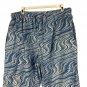 No Boundaries Blue Wave Print Elastic Waist Pants Size L Cotton Blend