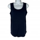 St. John's Bay Women's Navy Blue Cotton Tank Top Size L