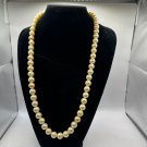 Faux Pearl Bead Necklace With Gold-Tone Clasp Faux Pearl Bead Necklace With Gold-Tone Clasp