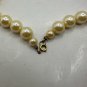 Faux Pearl Bead Necklace With Gold-Tone Clasp