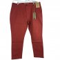 Tailor Vintage Mens Slim Fit Pants Stretch Canyon Red Size 38x30