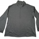 John Blair Mens Gray Quarter Zip Pullover XL Cotton Blend Casual Long Sleeve Top John Blair Mens Gray Quarter Zip Pullover XL Cotton Blend Casual Long Sleeve Top