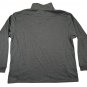 John Blair Mens Gray Quarter Zip Pullover XL Cotton Blend Casual Long Sleeve Top