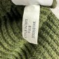 J Crew Mercantile XS V-Neck Olive Green Knit Cotton Pullover Sweater Womens