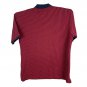 Duck Head Mens Polo Shirt Size L Red & Navy Striped Short Sleeve Casual