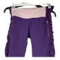 Lululemon Purple Athletic Cropped Pants Womens Size 6 Ruffle Side Zipper