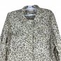Chicos Womens Sequin-Accent Lightweight Jacket Size 3 Leopard Print Button Front