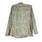 Chicos Womens Sequin-Accent Lightweight Jacket Size 3 Leopard Print Button Front