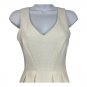 Teeze Me Womens Off-White Textured Fit & Flare Sleeveless Dress Size 0 Daytime