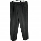Dockers Mens D3 Classic Fit Black Pleated Pants 36x30 Cotton Blend