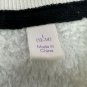 Joyspun Womens L Fleece White Pullover Sweatshirt Penguin Detail Soft Cozy Look