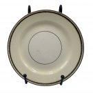 Homer Laughlin Eggshell Georgian Plates Ivory Gold & Black Band Vintage USA 6.5