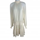 Karise Womens Ivory Smocked Waist Ruffle Tiered Long Sleeve Dress Size L Karise Womens Ivory Smocked Waist Ruffle Tiered Long Sleeve Dress Size L