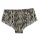 Zebra Print Womens Seamless Briefs Size S Underwear Black White Zebra Print Womens Seamless Briefs Size S Underwear Black White