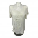 Torrid Womens Embroidered Ivory Short Sleeve Blouse Size 2 Lace Trim Detail Torrid Womens Embroidered Ivory Short Sleeve Blouse Size 2 Lace Trim Detail