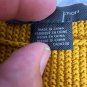 French Connection Mustard Yellow Knit Sweater Womens Size S Long Sleeve