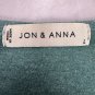 Jon & Anna Women&acirc;��s Cold Shoulder Dress Size L Green Solid Casual Loose Fit