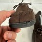 Dockers Mens Brown Moccasin Slippers Size M (8-9) Suede Upper Cozy Plaid Lining