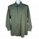 Van Heusen Mens Wrinkle Free Dress Shirt Size 17 XL Long Sleeve Green Button Up Van Heusen Mens Wrinkle Free Dress Shirt Size 17 XL Long Sleeve Green Button Up