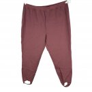 Bydesign Women Plus Size 3X Burgundy Stirrup Pants Stretch Fabric Bydesign Women Plus Size 3X Burgundy Stirrup Pants Stretch Fabric
