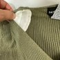 Sag Harbor Womens Green V Neck Ribbed Button Front Cardigan Sweater Size S