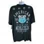 American Fighter Mens Vintage Black Polo Shirt 3XL Cotton Graphic Design