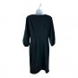Donna Morgan Black Midi Dress Womens Size 4 3/4 Sleeve Classic Polyester Spandex