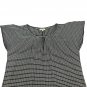 Max Studio Womens Black & White Plaid Top Size L Lightweight Stretch Cap Sleeve