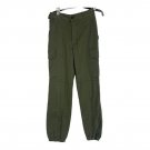 Nasty Gal Womens Olive Green Cargo Pants Size Small Elastic Cuffs Pockets Casual