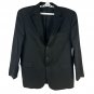 Stafford Black Suit Jacket Two Button Classic Fit Mens 100% Wool Made In Mexico