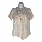 Cloth & Stone Anthropologie Striped Short Sleeve Button-Up Shirt Size Small Cloth & Stone Anthropologie Striped Short Sleeve Button-Up Shirt Size Small