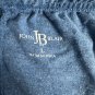 John Blair Mens Casual Blue Knit Shorts Size Large Elastic Waist Lightweight